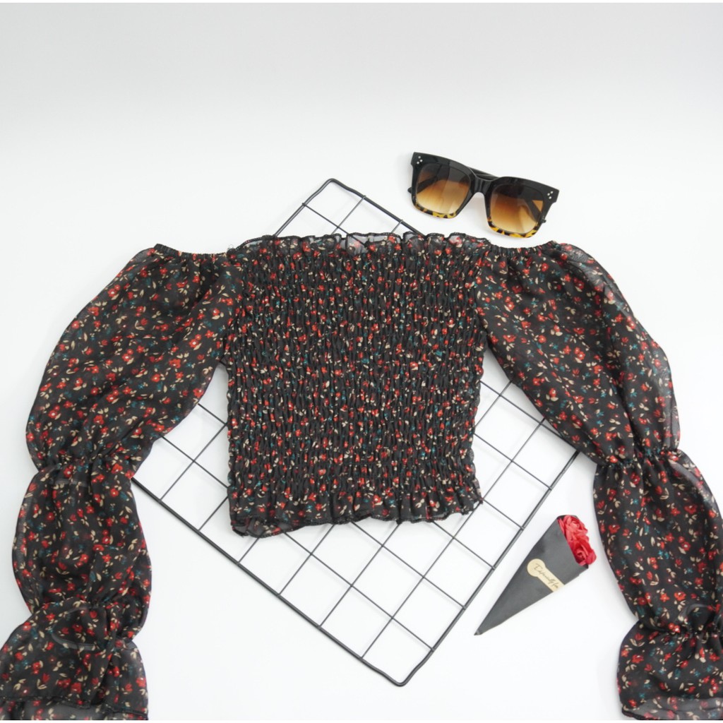 💎Nhiều màu💎 Áo trễ vai chất voan xịn / áo trễ vai / croptop / áo kiểu nữ ( dưới 52kg) | BigBuy360 - bigbuy360.vn