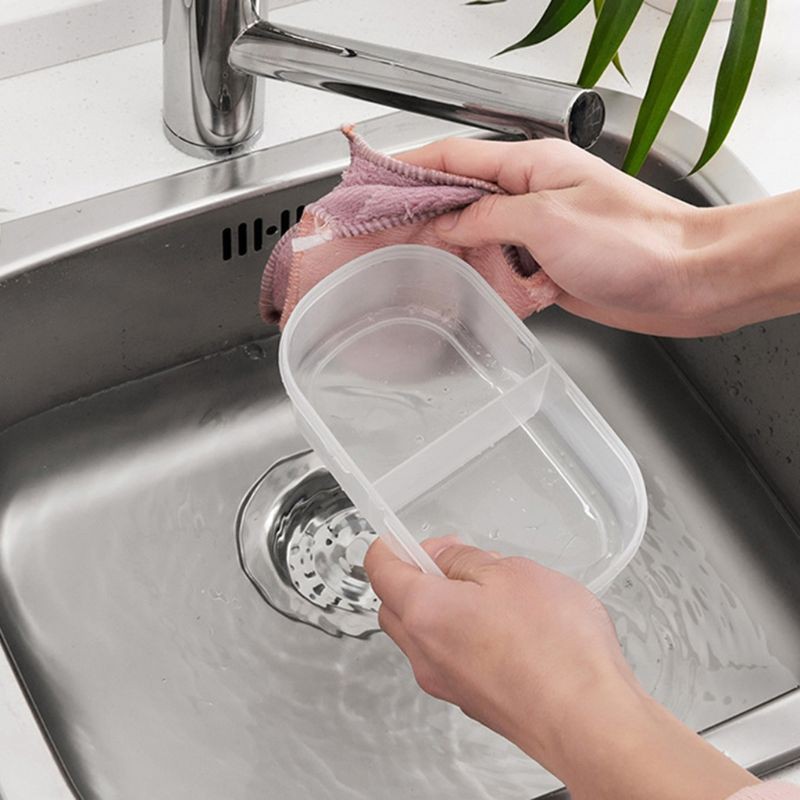 Hộp Đựng Thức Ăn 2 Ngăn Có Nắp Đậy Tiện Lợi