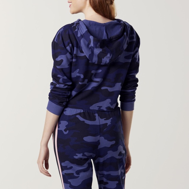 Áo thun hoodie dáng croptop xuất dư