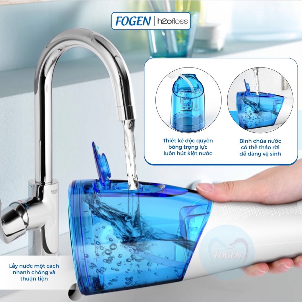 Máy Tăm Nước Cầm Tay FOGEN h2ofloss HF-9P Nhập Khẩu Chính Hãng