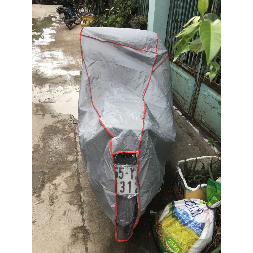 Bạt Trùm Che Hết Xe Máy Vải PE Phủ PU Cao Cấp Nhất Chất Lượng Cao, Chống Rách