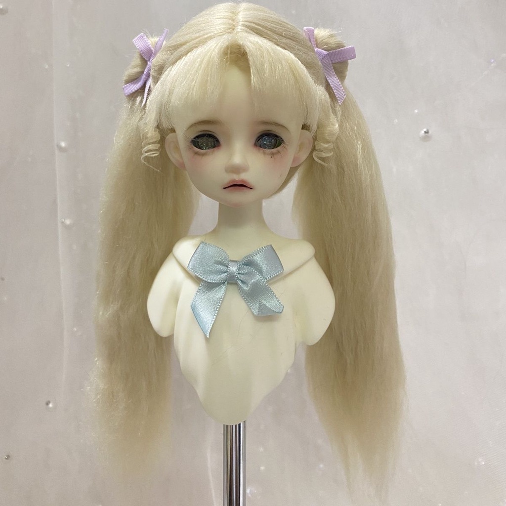 Bộ Tóc Giả 8 Điểm Cho Búp Bê bjd6 8 Điểm ob11 Kích Thước 9-18 cm 9-18 cm Kích Thước Có Thể Be 9.13