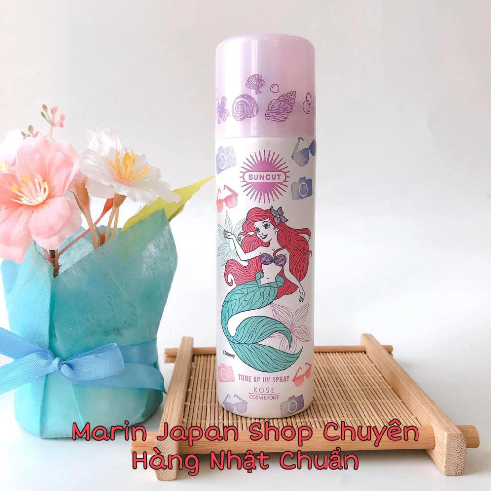 (SALE 300k--&gt;&gt; 220k) Kem chống nắng dạng xịt với độ chống nắng cao tone up tone tím nâng tone disney SPF50 PA++++