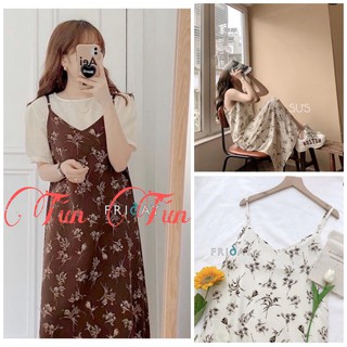 Váy 2 dây hoa nhí - đầm bông hai dây