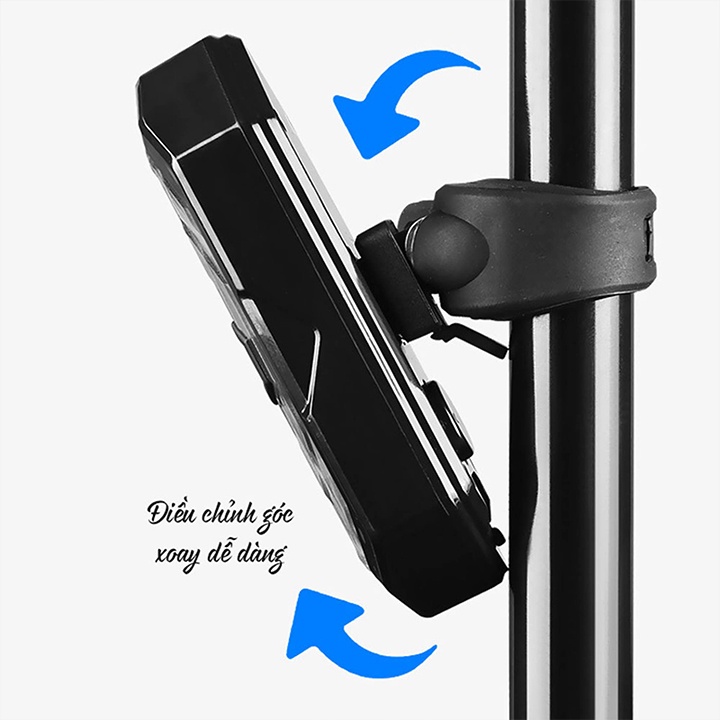 Đèn xi nhan xe đạp thể thao cao cấp kiêm đèn hậu điều khiển không dây sạc USB