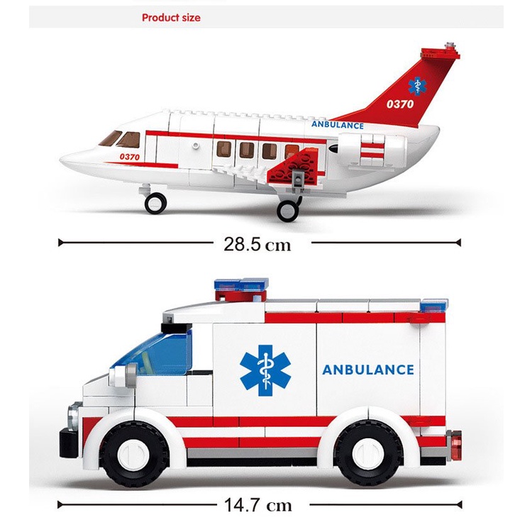 Đồ chơi ráp ráp Lego cho bé trai bé gái máy bay Airbus Plane chở khách độc đáo Sluban B0366 với 335 mảnh ghép