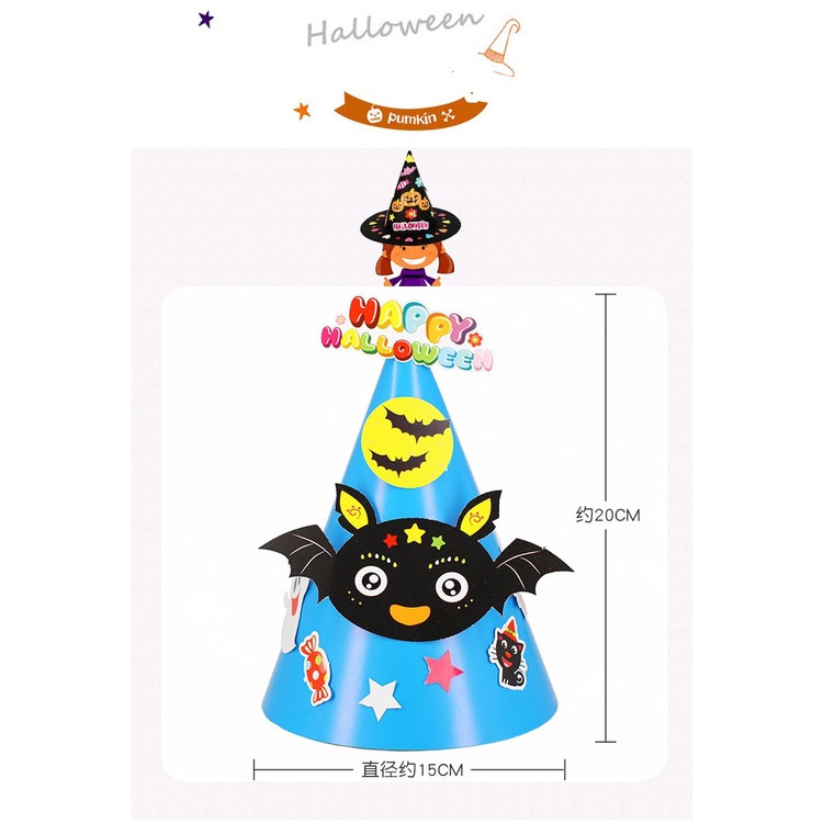 Set 37 cái Mũ đội đầu tự trang trí DYI halloween lễ hội hóa trang cho bé năm 2022