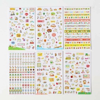 Sticker 6 tấm cute