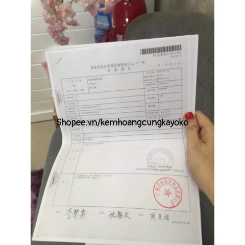 Kem hoàng cung hồng chính hãng 5 món