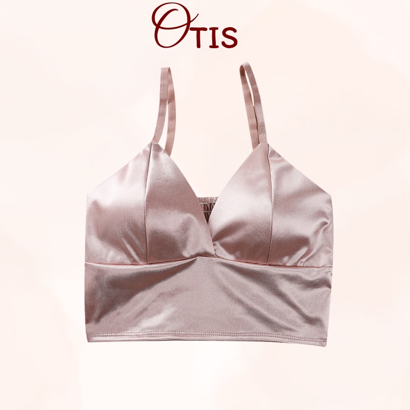 Áo Lót Ngực Satin Mềm Mịn Cổ V Sexy Cho Nữ OTIS 3313