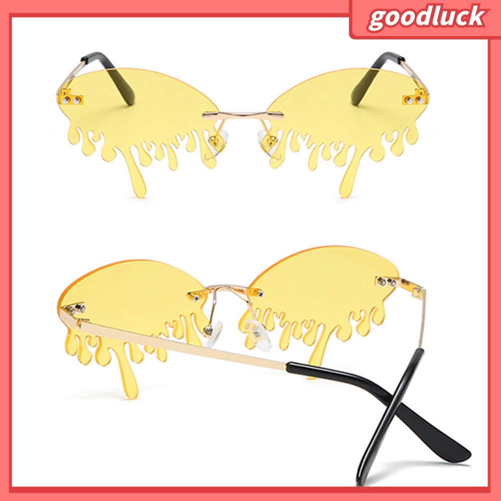 Kính Mát Hình Giọt Nước Không Gọng Chống Tia UV Thời Trang Unisex