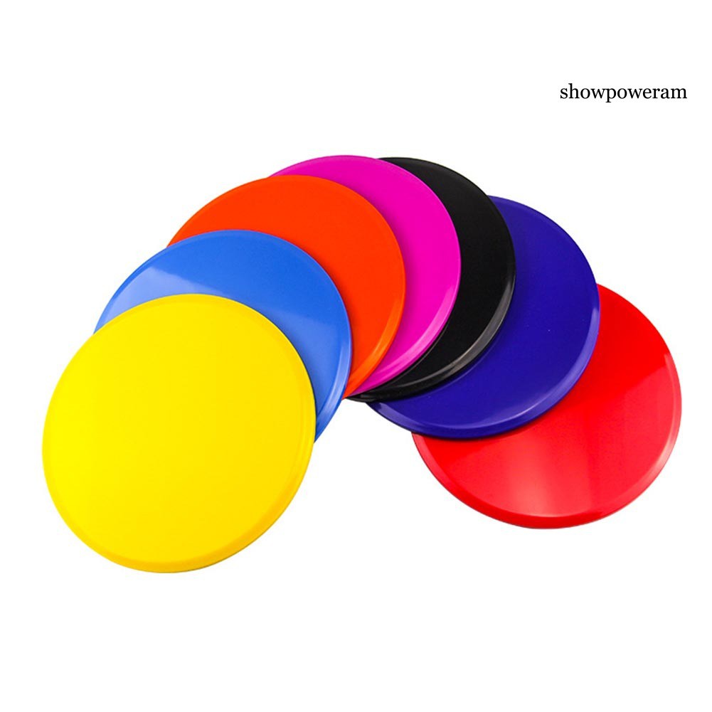 SPA 2Pcs Gym Home Body Core Exercise Workout Yoga Fitness Slider Gliding Disc Pad