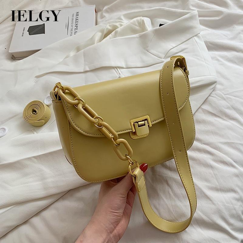 IELGY Túi Đeo Chéo Hình Vuông Nhỏ Đơn Giản Dễ Phối Đồ Có Thể Điều Chỉnh Cho Nữ