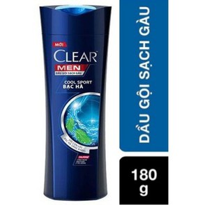 Dầu gội clear men mát lạnh bạc hà 180gr