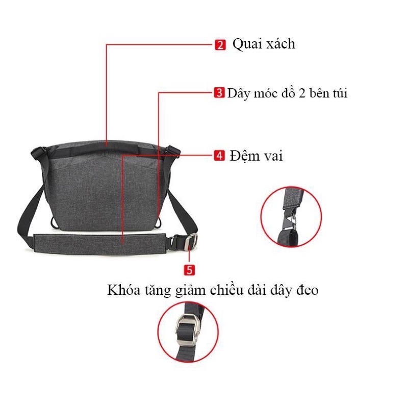 Túi máy ảnh thông minh Xiu Jian 3L Ver 2