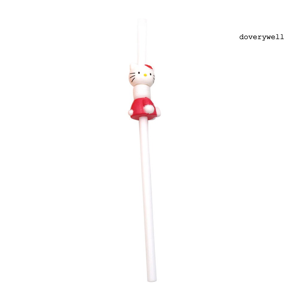 Ống Hút Nhựa Kiểu Dáng Động Vật Hoạt Hình Dễ Thương