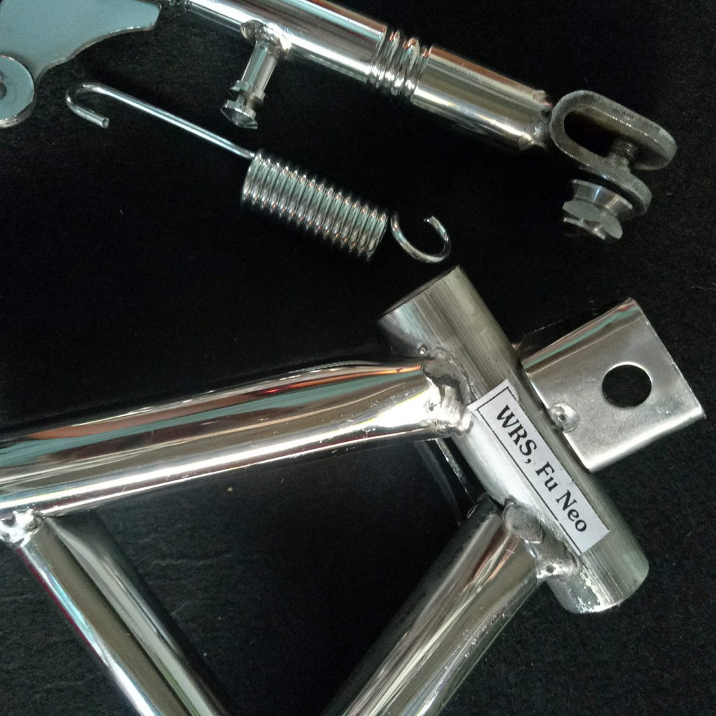 Bộ chống đứng + chống nghiêng inox 304 xe wave RS - FU NEO