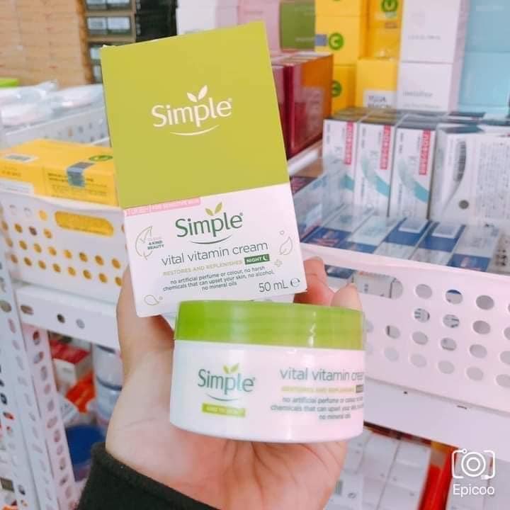 Kem Dưỡng Ẩm Da Ban Đêm SIMPLE 50ml