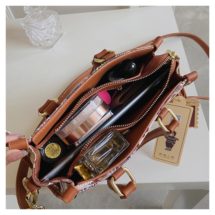 Túi Đeo Chéo Hình Gấu Hoạt Hình Nhiều Màu Phong Cách Retro Cho Nữ