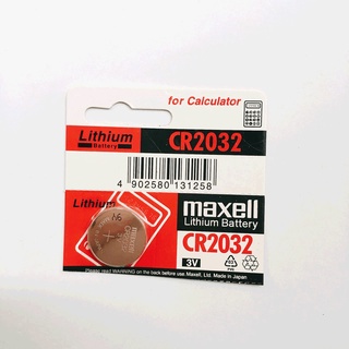 Vỉ 1 pin Cmos máy tính CR2032_Maxell Japan cao cấp dùng cho Remote xe hơi, đồ chơi, cân điện tử, thiết bị y tế