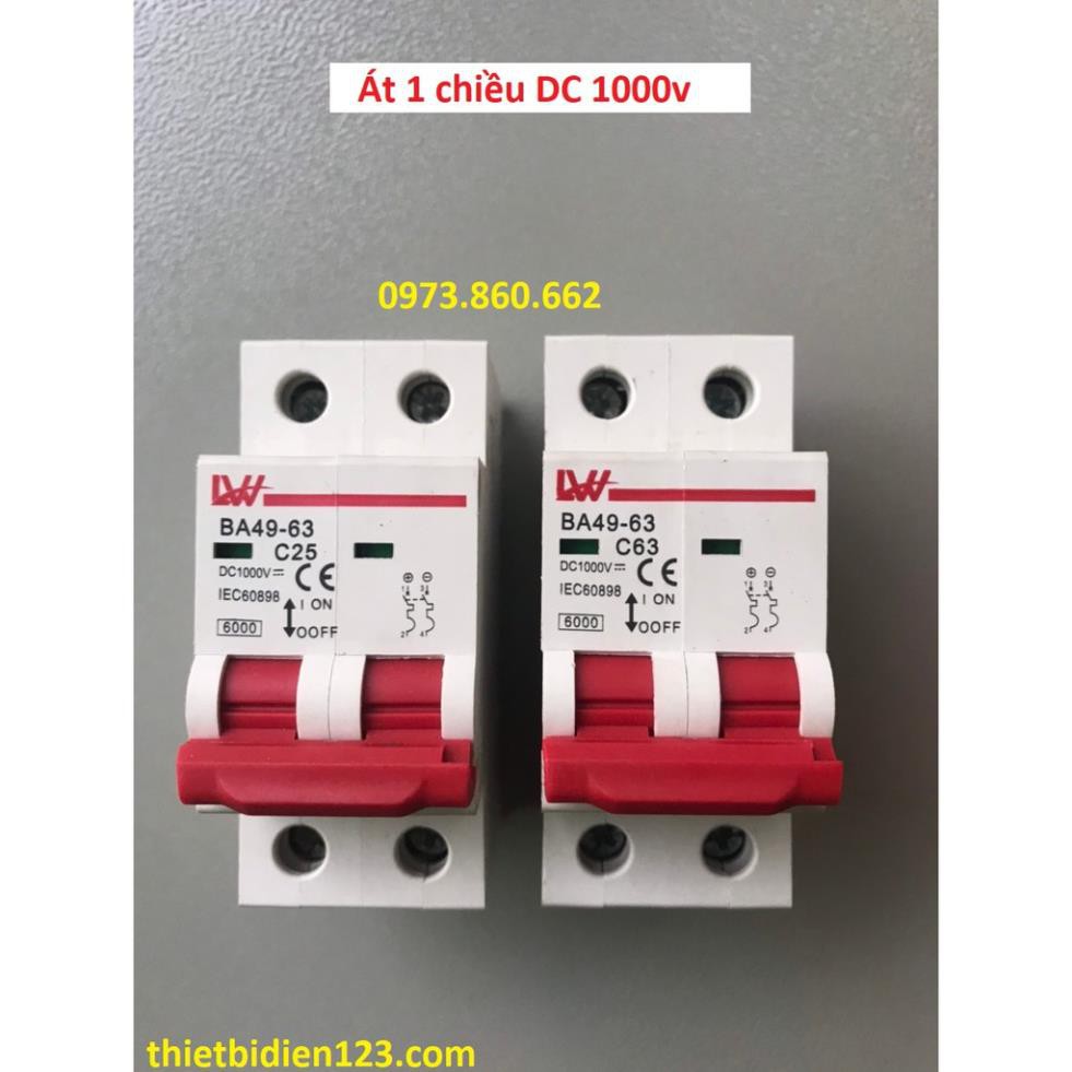Attomat CB DC 2P 4P 1000V - át DC dùng cho điện năng lượng mặt trời SOLAR -TBĐ