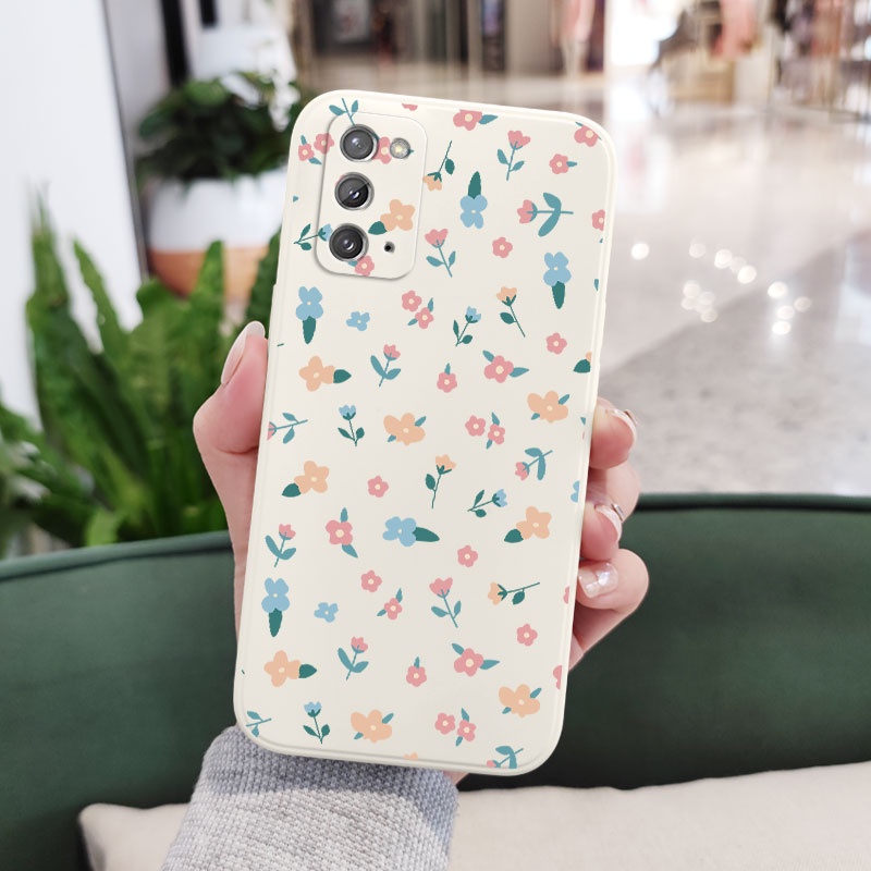 Ốp Điện Thoại Silicon Dẻo Họa Tiết Hoa Xinh Xắn Cho Samsung Galaxy Note 20 Ultra 10 Plus 9