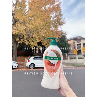 Sữa tắm tay te bao chet Palmolive chiết xuất từ dừa chai 750ml
