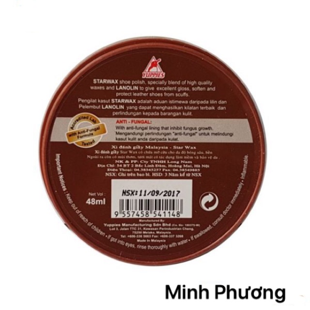 Xi đánh giày nâu STAR WAX khô