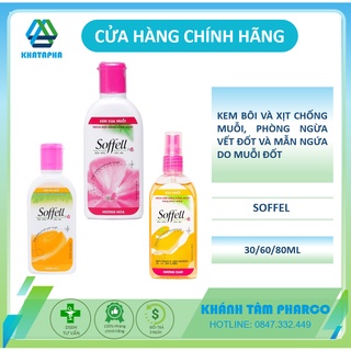 Xịt / Kem bôi chống muỗi Soffell Hương hoa, cam