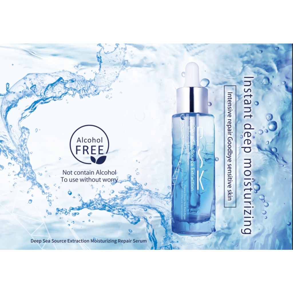 Serum cấp ẩm phục hồi chiết xuất từ nguồn nước biển sâu PSK Deep Sea Source Extraction Moisturizing Repair Serum 34ml