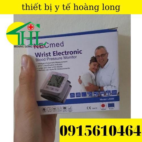 Máy Do Huyết Áp Điện Tử Cổ Tay Hiệu Necmed LX800-Nhật Bản