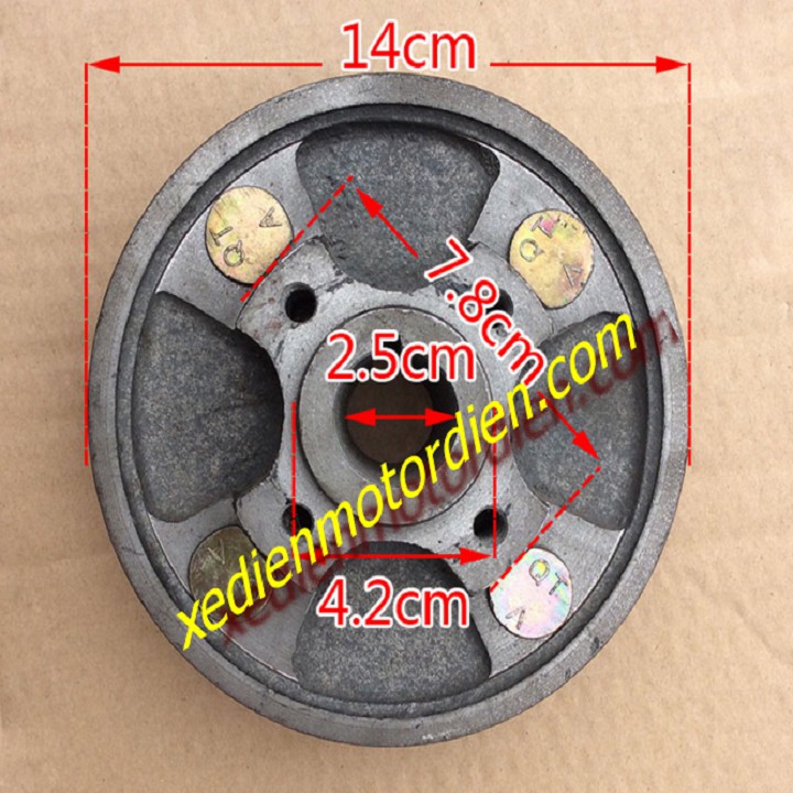 Nồi phanh đĩa trục cầu xe 3 4 bánh - không kèm đĩa