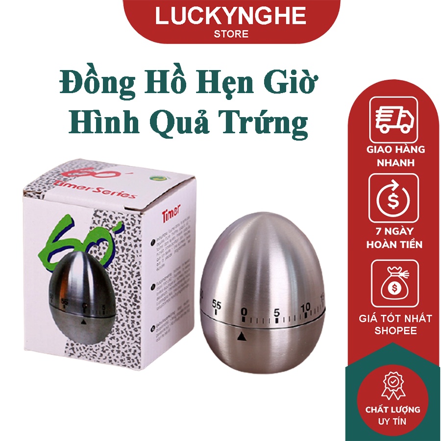 Đồng hồ hẹn giờ pomodoro - đồng hồ hẹn giờ hình quả trứng