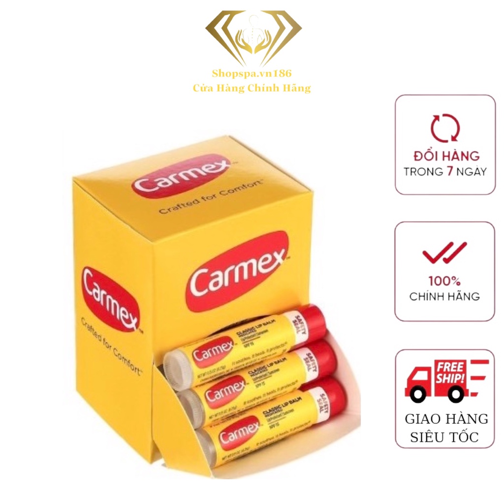 Son dưỡng môi chống nắng CARMEX classic lip balm SPF15