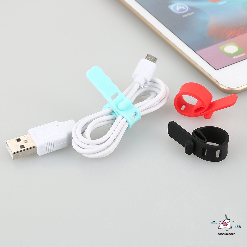 Set 5 dây quấn giữ cố định cáp sạc USB tiện lợi