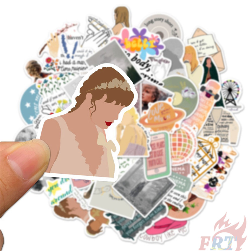 50Pcs/Set ❉ Taylor Swift：Folklore Series 03 Stickers ❉ DIY Fashion Mixed Waterproof Doodle Decals Stickers