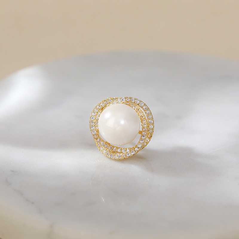 [Jiudolan] Trâm Cài Áo Vest Đính Ngọc Trai Nhân Tạo Đơn Giản Thời Trang Corsage