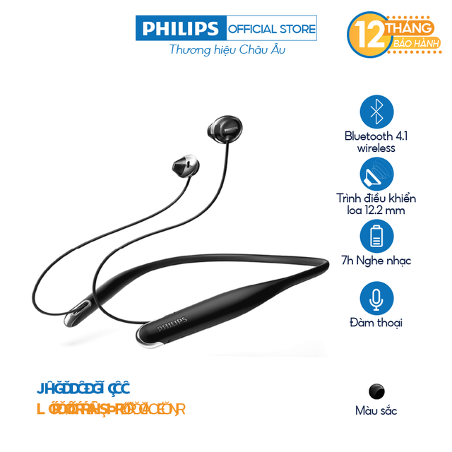 Tai nghe Bluetooth Philips SHB4205BK/00