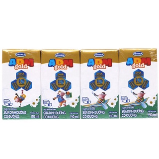 Vỉ sữa adm gold có đường 110ml
