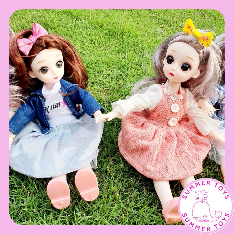 Búp bê barbie công chúa xinh xắn di chuyển khớp tay chân,30cm