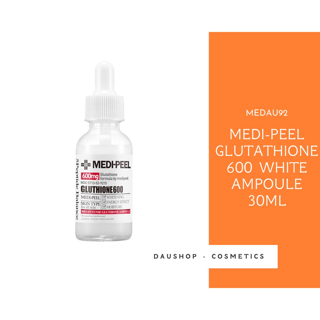 Tinh chất trắng da se khít lỗ chân lông Medi-peel Glutathione 600 White Ampoule 30ml