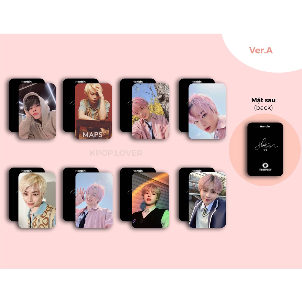 SET 8 CARD BO GÓC HANBIN - TEMPEST