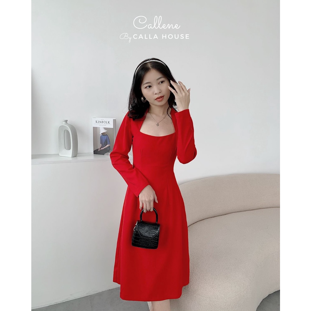 Đầm dự tiệc đắp cổ tay dài Callene (CC278)