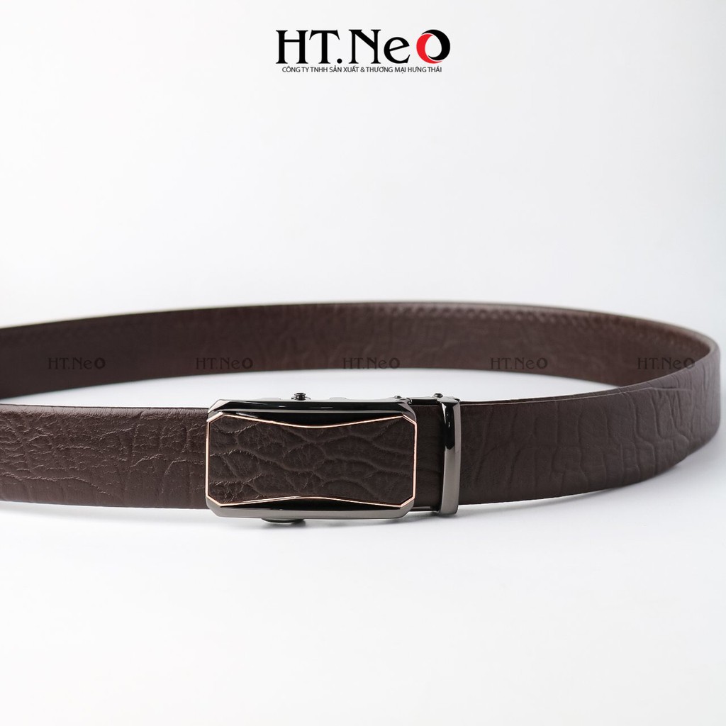 Dây lưng nam - Dây lưng da cao cấp HT.NEO da voi nguyên miếng siêu dẻo dai, thiết kế lịch thiệp nam tính DL11