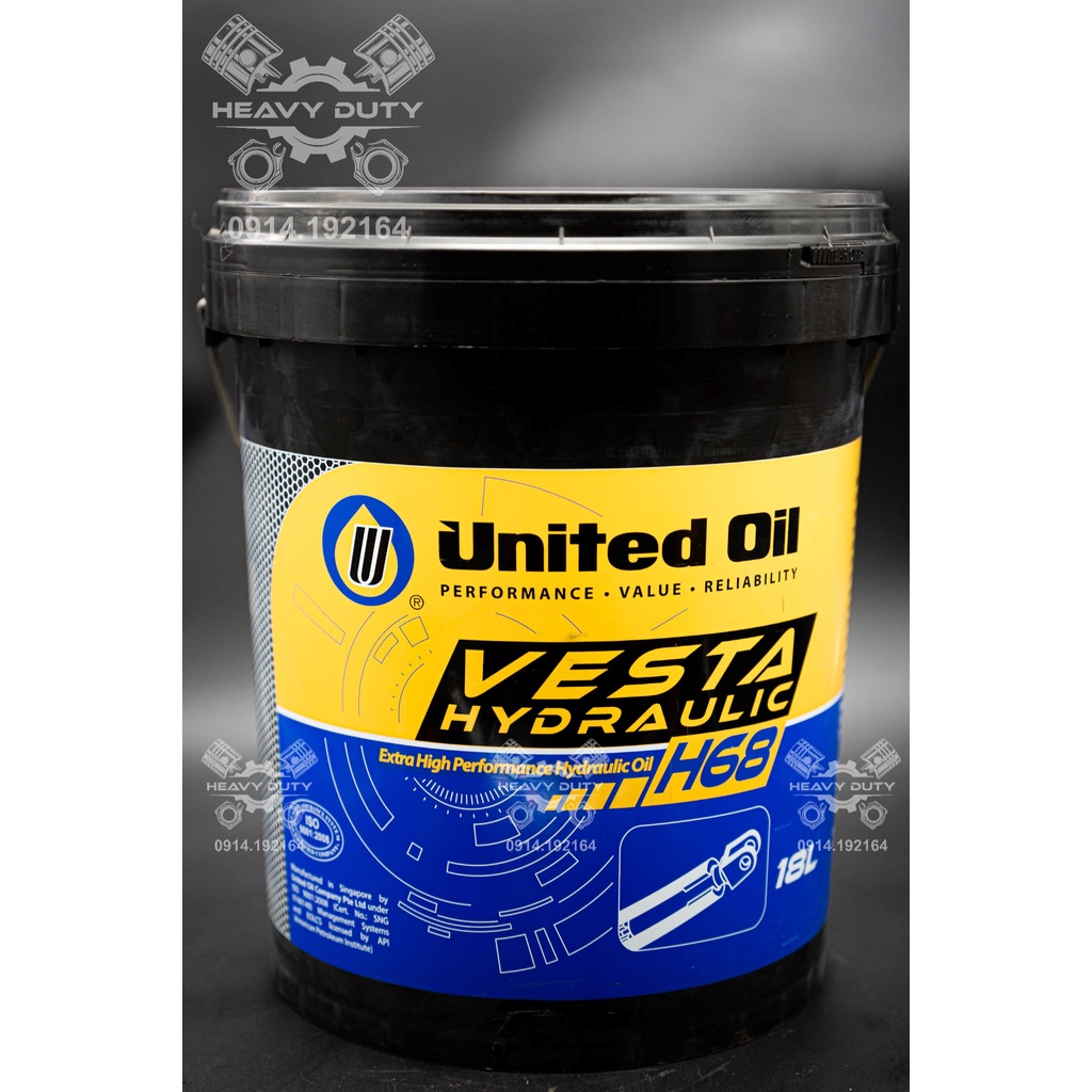 Dầu Nhớt Thủy Lực Cao Cấp - United Vesta Hydraulic [H68] [18L]