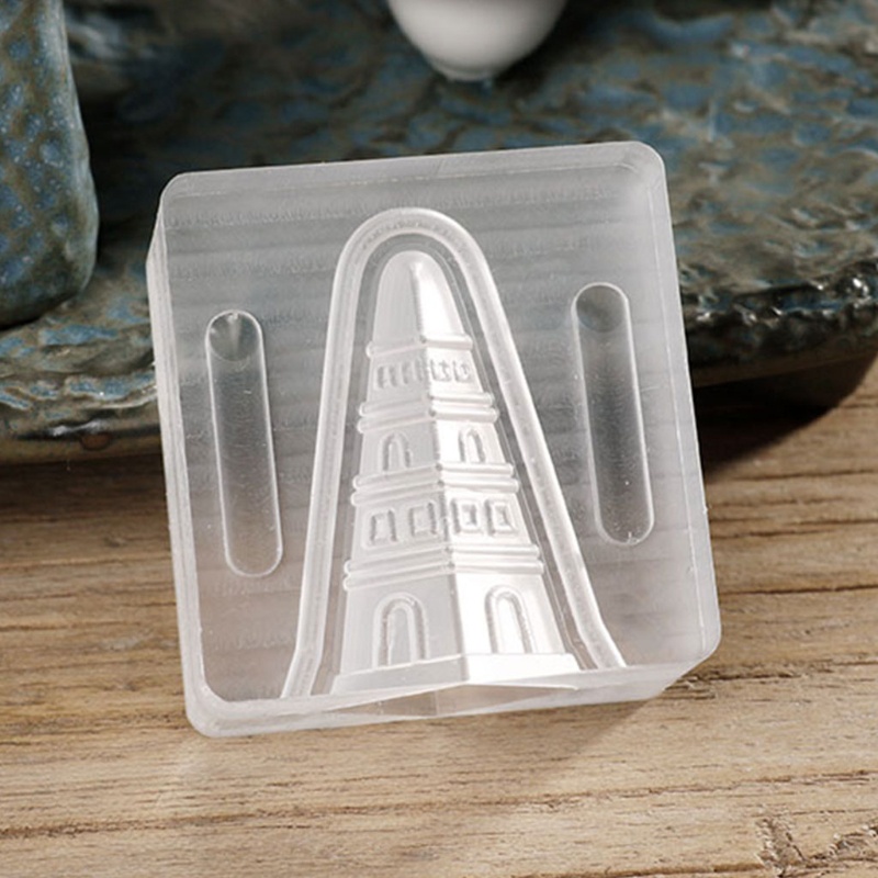Khuôn làm nhang thơm hình tháp chùa bằng acrylic trong suốt DIY