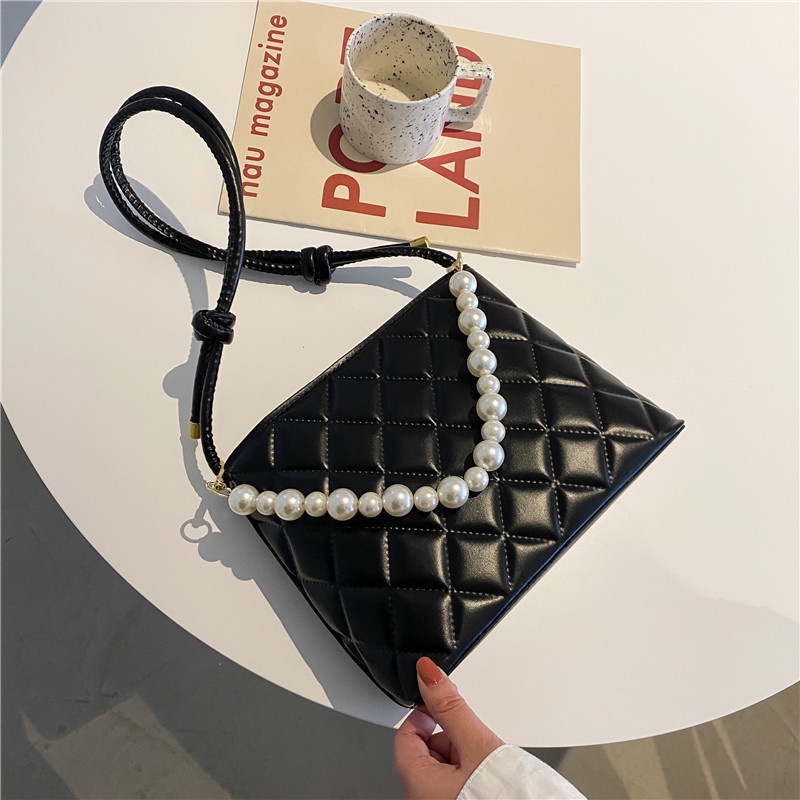 Túi Đeo Chéo Nhỏ Đính Ngọc Trai Thời Trang Mùa Hè Cao Cấp Phổ Biến
