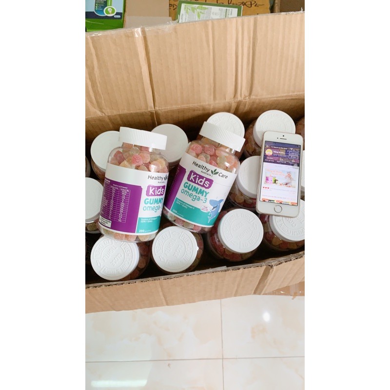 Kẹo Gummy Omega 3 Healthy Care 250 Viên Úc