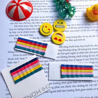 Kẹp tăm trơn gợn sóng nhiều màu