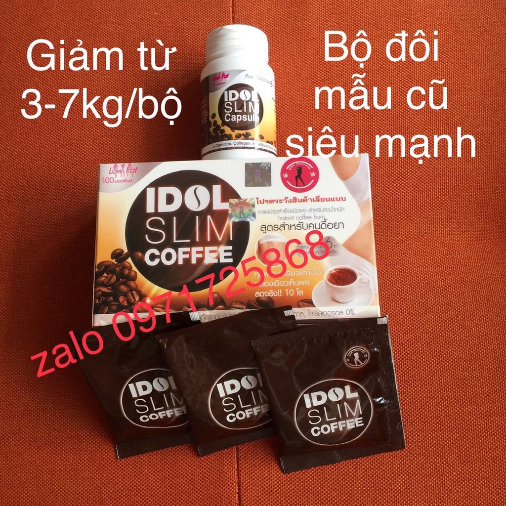 cà phê idol slim [combo viên trắng cà phê]